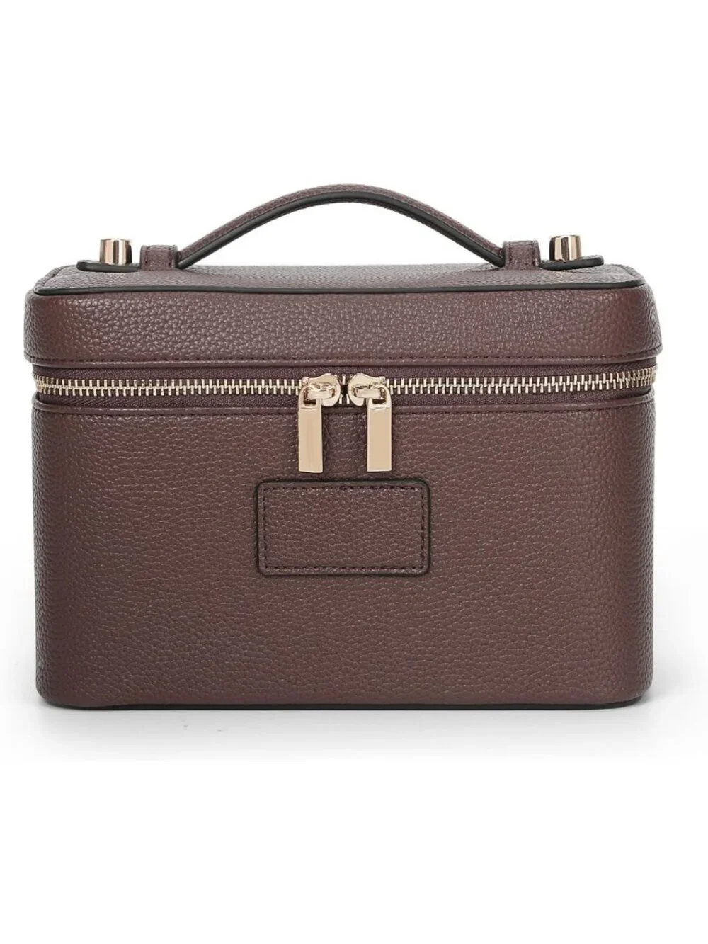 Stylish Leather Makeup Bag & Vanity Case - Portable Travel Toiletry Organizer